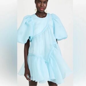 Aje Light Blue Mini Dress